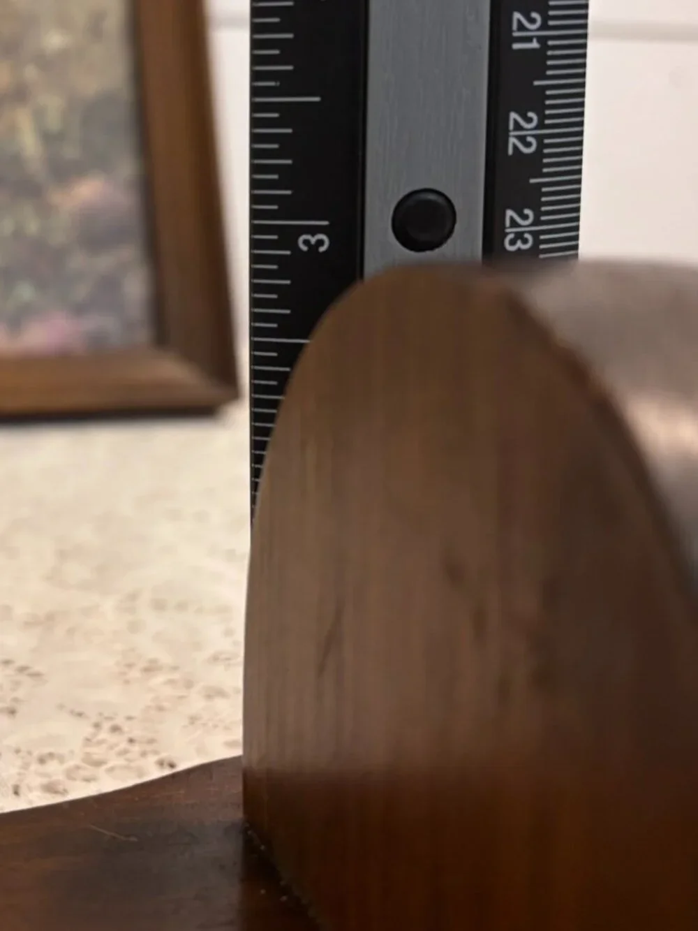 VTG MCM Wood Wall Mirror Sconce Colonial Farmhouse Candle Holder